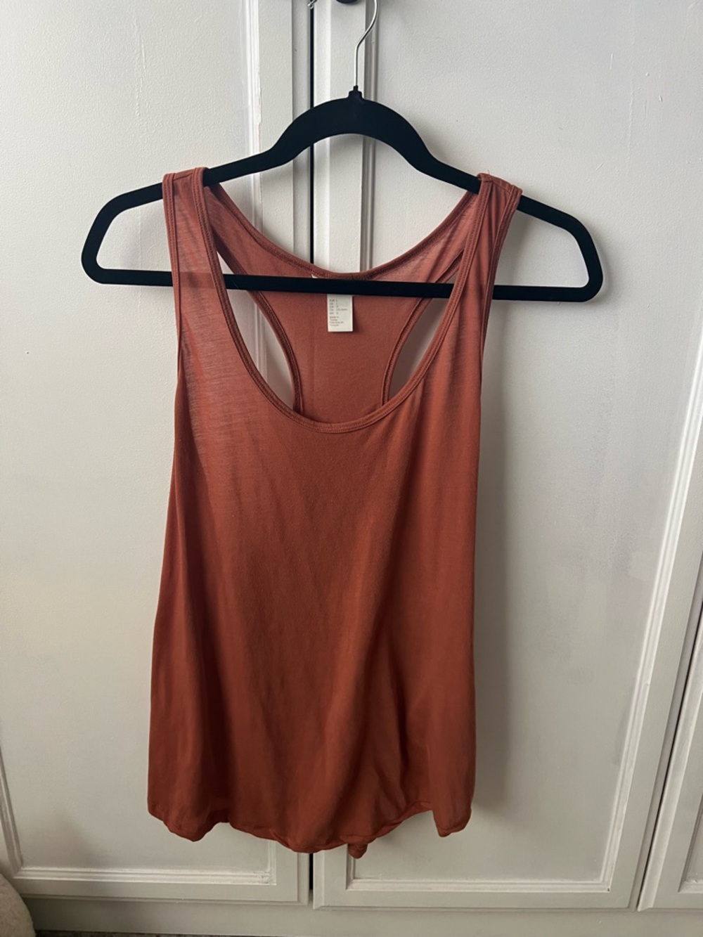 H&M Rust-Colored Racerback Tank Top